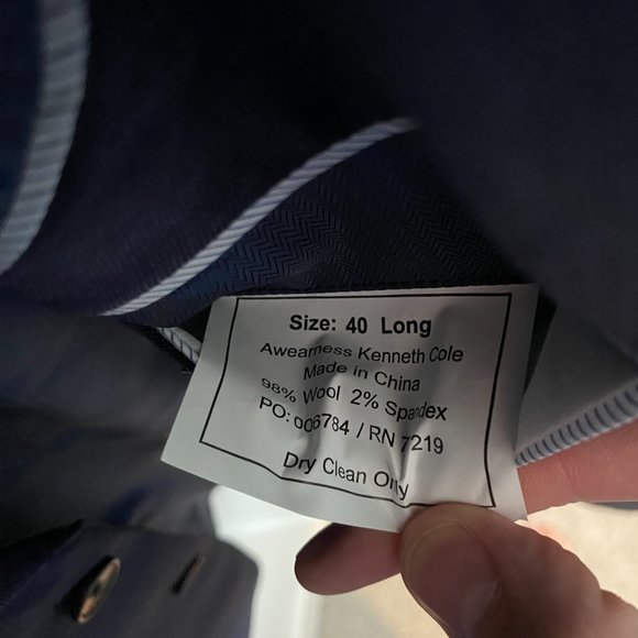 Awearness Kenneth Cole Blue Suit - Picture 6 of 8